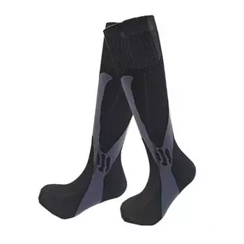 Носки с электроподогревом, спортивные носки для активного отдыха, быстрый нагрев для катания на лыжах (черный)