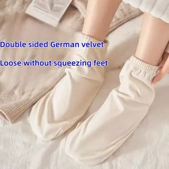 Носки с кондиционером для сна, мужские и женские теплые домашние носки для родов, свободные носки для сна
