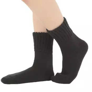 Носки с начесом, изготовленные в холодной комнате, как черные [носки верблюжьей шерсти], подкладка, мужские, для джентльменов, 24-26 см, не стесняющие движения, согревающие, облегчающие, носки, чёрный