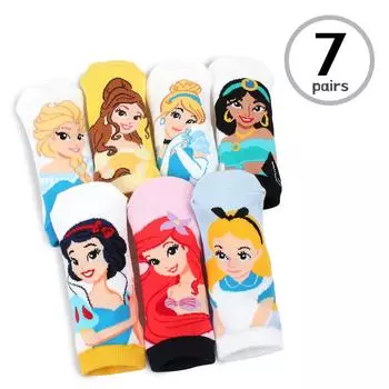 Носки с низким вырезом для детей с лицензионными персонажами DISNEY (7 пар), размер M Disney-F17