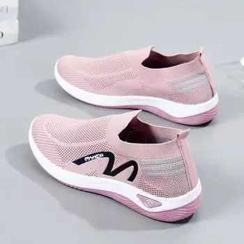 Носки с одной педалью из импортного хлопка, повседневная женская обувь, массажная подошва, дышащая и легкая, обувь для мам, спортивная обувь для ходьбы 36