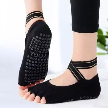 Носки с половиной пальца, противоскользящие хлопковые впитывающие пот носки