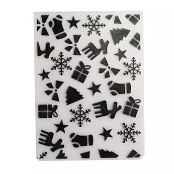 Носки с Рождеством, пластиковые папки с тиснением, трафарет для DIY, скрапбукинг, альбом, рамка, шаблон, декор, искусство
