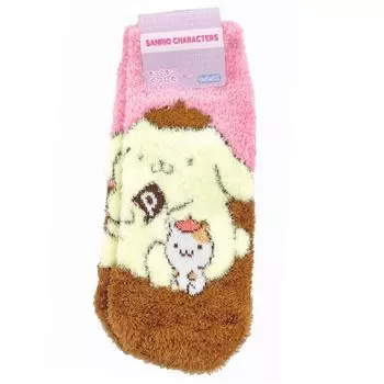 Носки Small Planet Pompompurin Fluffy Socks Friend 096740 Зимняя вещь SANRIO Sanrio Women s