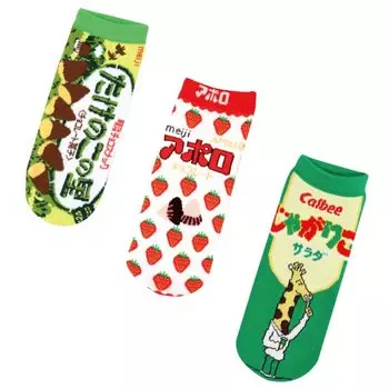 Носки со сладостями, комплект из 3 пар носков, счастливая сумка, ассортимент, оптовая закупка, забавные разные товары, кроссовки длиной до щиколотки, подарок, 22-24 см