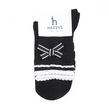 Носки средней длины Hazzys Kids для девочек с лентой Hug60ud51m Bk 120