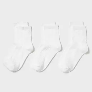 Носки стандартного размера UNIQLO JAPAN, 3 пары, связанные крючком