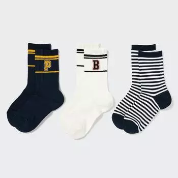 Детские носки Uniqlo Japan, 3 пары 00 WHITE/2024cm