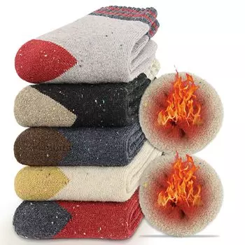 Носки Subzero Cold Triple Tall Not Warm Wool Cold Heat Cute Casual [APIKIE], женские носки, зимние, защита, утепление, открытие, душно, носки,