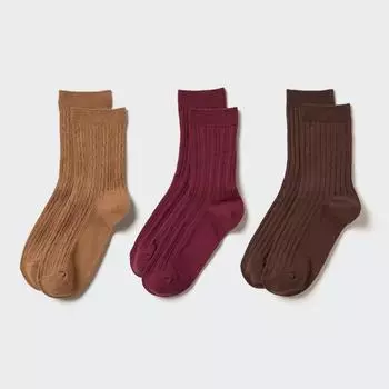 Носки UNIQLO 3P с тросом для экипажа