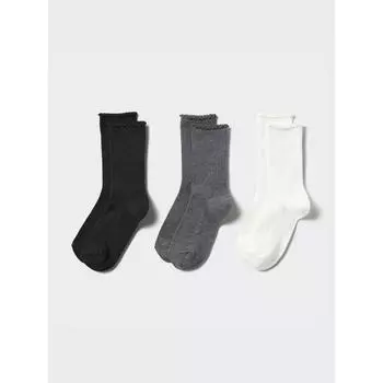 Носки Uniqlo Japan 3 пары 09 BLACK/2024