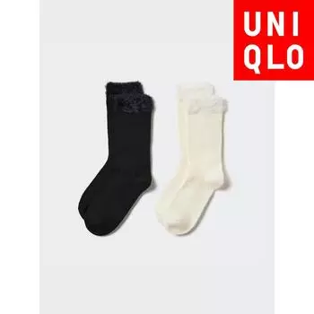 НОСКИ UNIQLO JAPAN GIRLS HEATTECH 2 ПАРЫ 09 BLACK/1620
