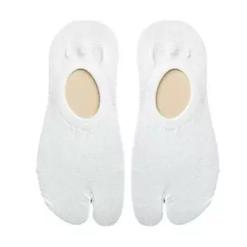 Носки унисекс с двумя пальцами, низкие носки-лодочки, однотонные носки с разделенным носком, простые удобные хлопковые носки, шлепанцы