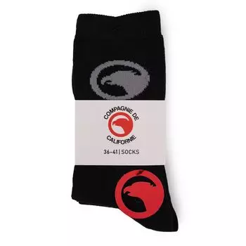 Носки, упаковка из 3 шт., хлопковые носки, смешанные, CALIFORNIA COMPANY 36/41 чёрный