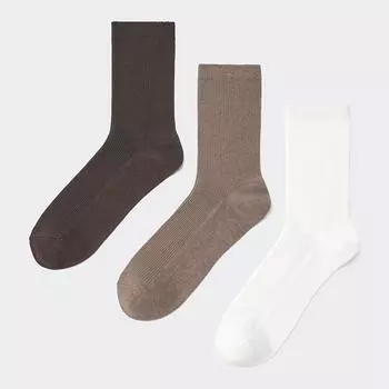 Носки в рубчик GU by Uniqlo 3P цвет