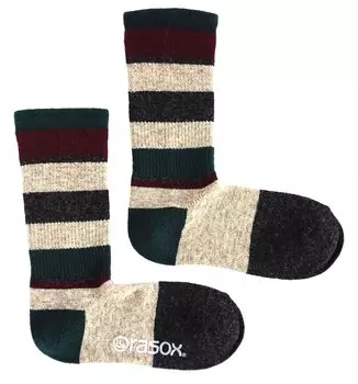 Носки Wool Crew Forest Green [Lasox] Multi-border