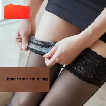 Носки выше колена Нескользящие чулки Чулки Чулки Чулки Носки до бедра Высокие чулки Тонкие красный