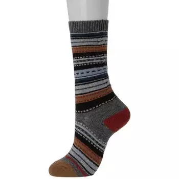 Носки Жаккардовые шерстяные Crew Medium Gray [Lasox]