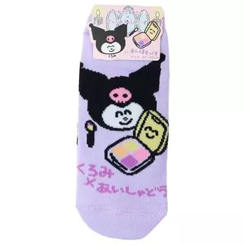 Носки женские Kuromi Ladies ankle x Aisha Dosan Sanrio [женские носки]/Kuromi