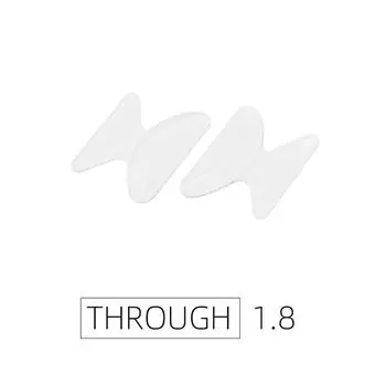 Носоупоры для очков-бабочек Силиконовые нескользящие носоупоры для увеличения защиты от вмятин противоаллергические кронштейны для очков 1.8mm белый