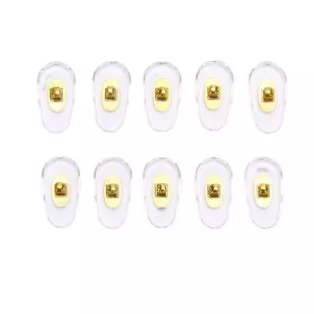 Носовая накладка для очков из алюминия Нескользящая накладка на нос Аксессуары ПВХ Stipule золотой