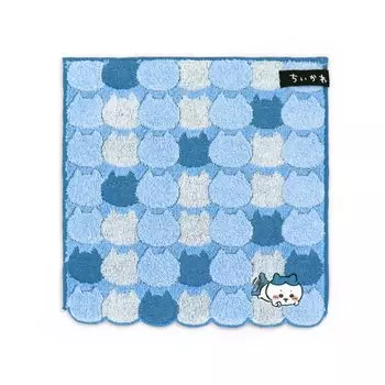 Носовой платок Chiikawa Towel Scalar Cute, синий ворс, 25 x 25 см 41-1060080 Прибл.