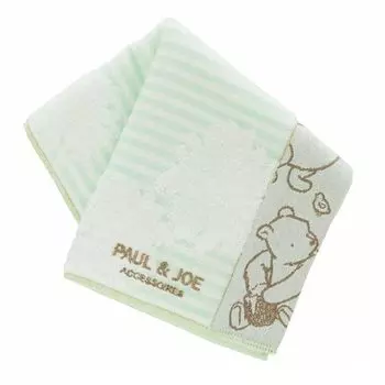 Носовой платок CLASSIC POOH Полотенце Paul Joe Winnie the Pooh Полотенце для рук 25 см [Paul & Joe] и для женщин (зеленый) [100% Хлопок] Женский
