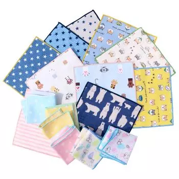 Носовой платок Cluster Kids Made in Gauze Cute Patterned Mini 30 Set [cluster] Носовой платок, Япония, 100% хлопок, носовой платок, носовой платок, шт./б