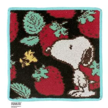 Носовой платок из шенилла Snoopy 0002 Полотенце для рук 23 см PEANUTS SNOOPY (черный) Женщины Приблизительно. (арахис) 000572-0002-02 чёрный