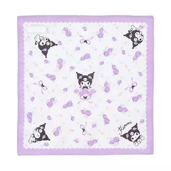 Носовой платок Kuromi Cotton Name Space 144070 [Sanrio]