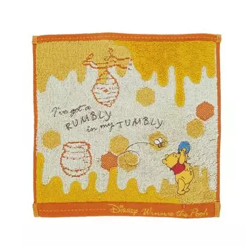 Носовой платок Marushin Winnie the Pooh Honey World 25 x 25 см Disney Winnie the Pooh Полотенце для девочек и мальчиков Мини-полотенце Полотенце Носовой платок Хлопок 2006042800