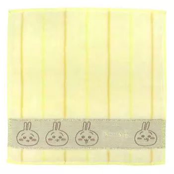 Носовой платок-полотенце в полоску 27106002 27106002B Желтый Ширина 20 см x Высота 20 см [Chikawa] Женский Прибл.