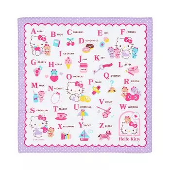 Носовой платок Sanrio Hello Kitty, хлопок 144088 фиолетовый