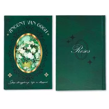 Ностальгическая Ретро Серия Белая Роза Блокнот Ежедневное Письмо DIY Ежедневник Заметки Портативный Магнитный Блокнот