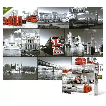 Ностальгия по Лондону - пазл из 1014 элементов, популярный корейский пазл