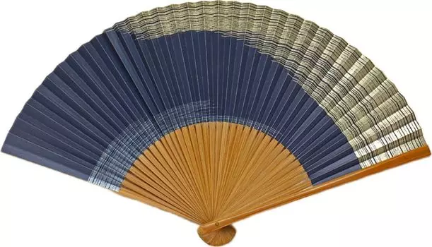 not be out once sold Kyoto folding fan made in Kyoto paper for personal gift [Will restocked/Sold out] (navy blue), navy, Japan, men s, fan, fan,