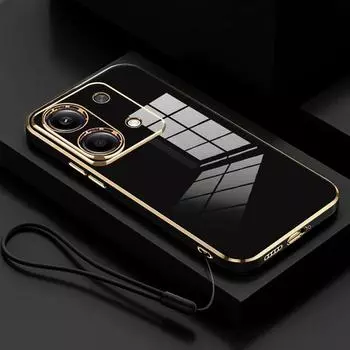 Note13 Роскошный чехол-ремешок с покрытием из силикона для Xiaomi Redmi Note 13 Pro 4g 5g 13pro Plus Poco X6 M6 Мягкий чехол Redmi13 13c Redmi Note 13 Pro 4g