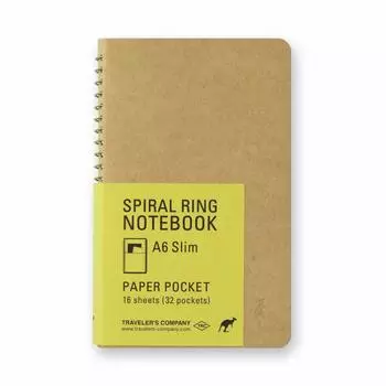 Note Spiral Ring A6 Slim Paper Pocket Kangaroo 15243006 Traveler s