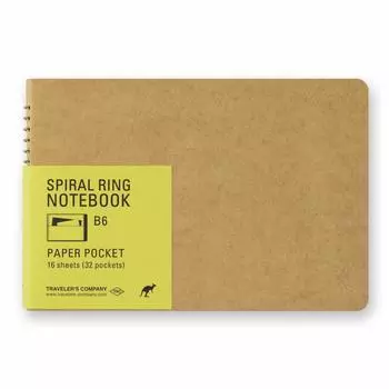 Note Spiral Ring B6 Paper Pocket Kangaroo 15251006 Traveler s
