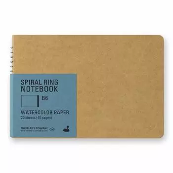 Note Spiral Ring B6 Watercolor Paper Swan 15253006 Traveler s