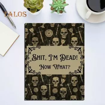 Планировщик блокнота Призрачные печатные страницы Дизайн катушки ниток Список желаний Ежедневник Список дел Журнал снов Секретный дневник Блокнот чёрный