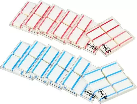 Notes Film Index Red Blue 44 x 23 mm 100 sheets x 6 each Post-it 6821-1-RB-AM