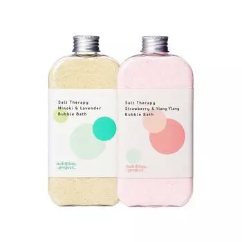 Nothing Project Five Senses Bath Гималайская соль Соль для пены для ванны розовый + зеленый, 1 комплект