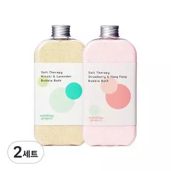 Nothing Project Five Senses Bath Гималайская соль Соль для ванн с пеной для ванн розовый + зеленый, 2 комплекта