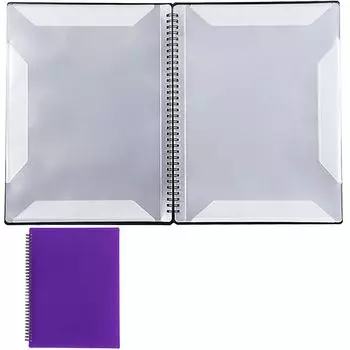 Ноты можно записывать, открывая и ноты 20 40 легко в держателе для нот, на, не закрывается, устойчивый, закрывается на 180°, папка, кольцо, 2-сторонний фиолетовый