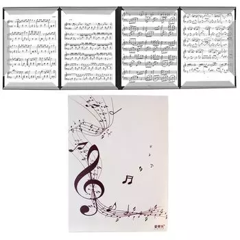 Ноты Samcos A4 4 вмещают 6 Вы можете писать на нотах, не снимая их Электронный файл для пианино, размер, неотражающий, стороны, части,