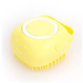 Noumongs Dog Bath Brush Cat Dog Shampoo Shower Supplies Силиконовая щетка, желтая, 2 шт., корейский шампунь для домашних животных