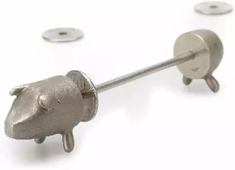 Nousaku Auspicious Savings Pig Ginton 520060 - [Хакудо] серебряный