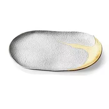 Nousaku small long plate TSURU 511863 - [Tin]