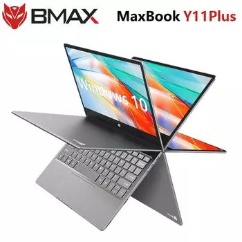 Ноутбук BMAX Y11 Plus, 11,6-дюймовый сенсорный экран с углом обзора 360 градусов, Intel N5100, 8 ГБ ОЗУ, 256 ГБ SSD, ОС Windows 11, ноутбук, русская каллиграфия